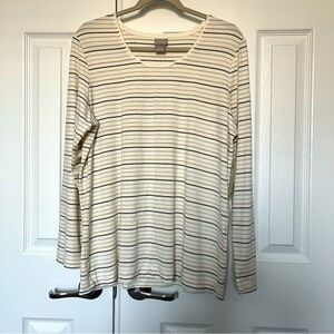 NWT Chicos stripped shirt